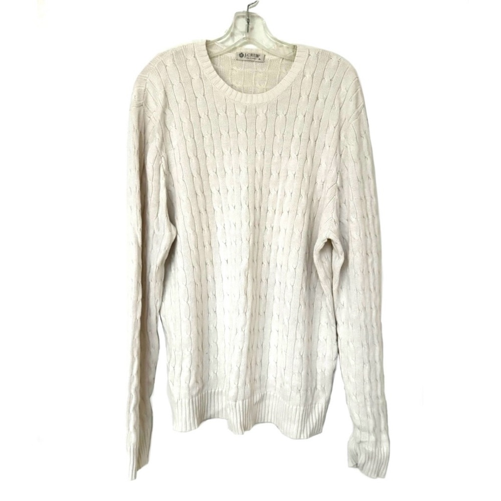 BOGO > Vintage JCrew Linen Cotton Cable Sweater *EVC